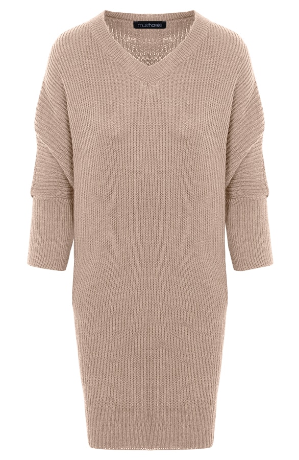 Gebreide Oversized Trui Taupe – shoparchief