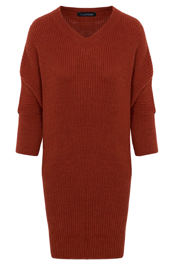 Gebreide Oversized Trui Terracotta – shoparchief