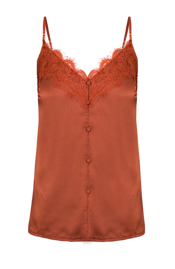 Spaghetti Top Kant Terracotta – shoparchief
