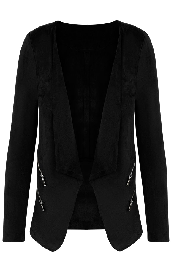 Suede Jasje Rits Zwart – shoparchief
