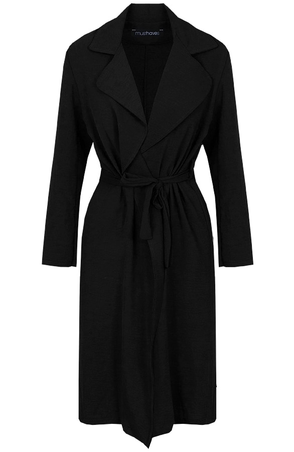 Trenchcoat Dames Zwart – shoparchief