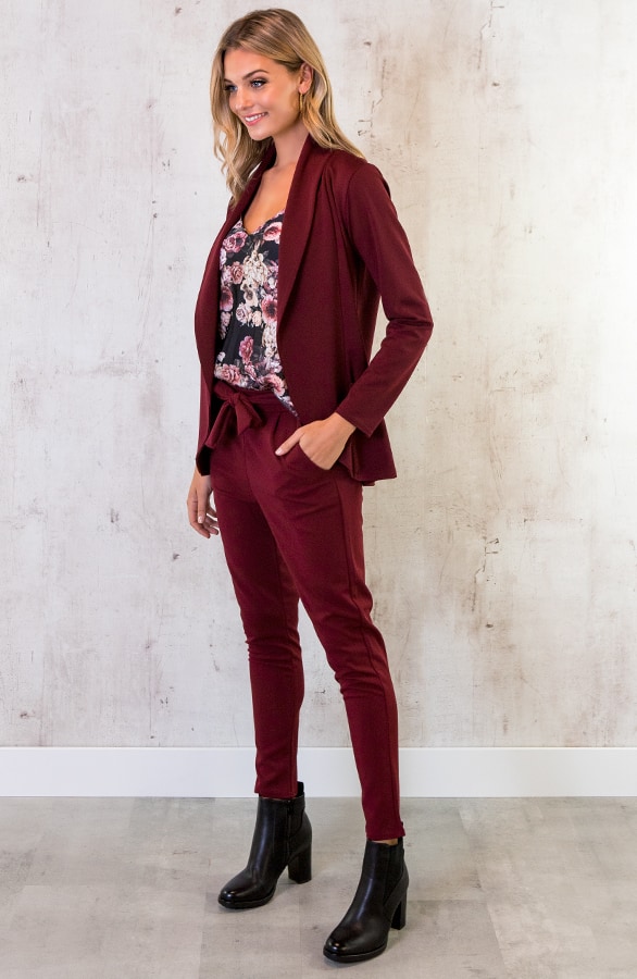 Basic Blazer Bordeaux – shoparchief, foto 5
