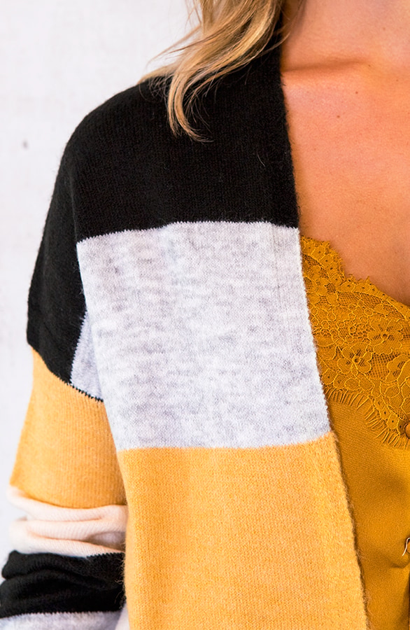 Gestreept Vest Okergeel – shoparchief, foto 4