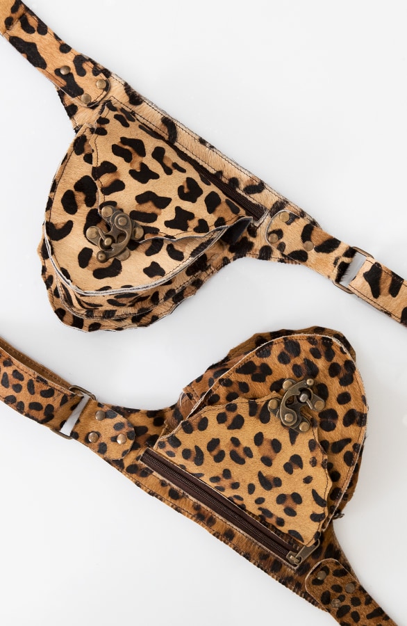 Leder Hüfttasche Leopardenprint, Shoparchiv, Foto 5