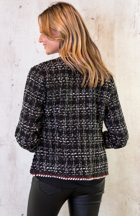 Limited Tweed Cardigan Zwart – shoparchief, foto 5