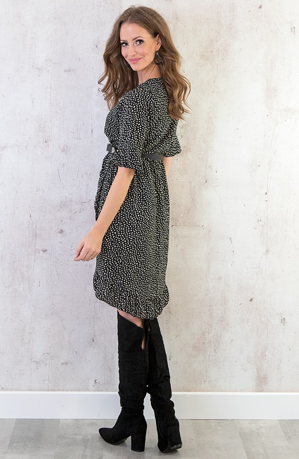 Jurk Cheetah Dames Zwart – shoparchief, foto 3