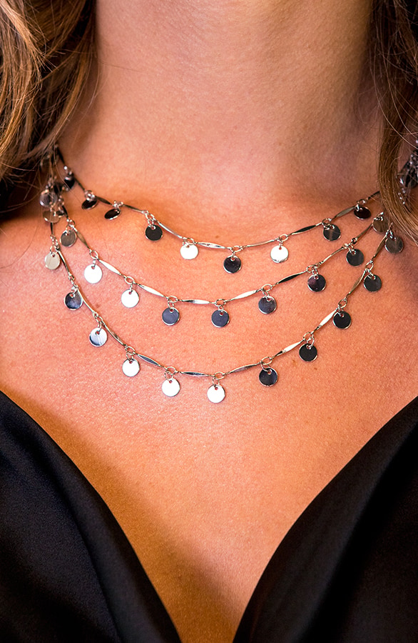 Munten Laagjes Ketting Zilver – shoparchief, foto 2