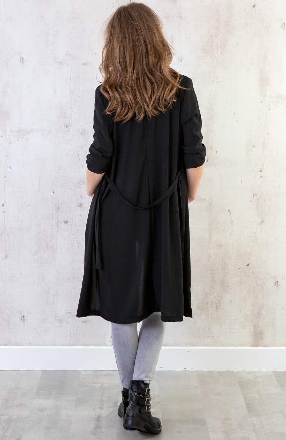 Trenchcoat Dames Zwart – shoparchief, foto 7