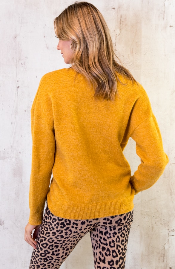 Need This Sweater Twist Oker – shoparchief, foto 6