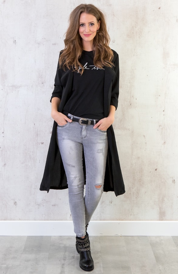 Trenchcoat Dames Zwart – shoparchief, foto 4