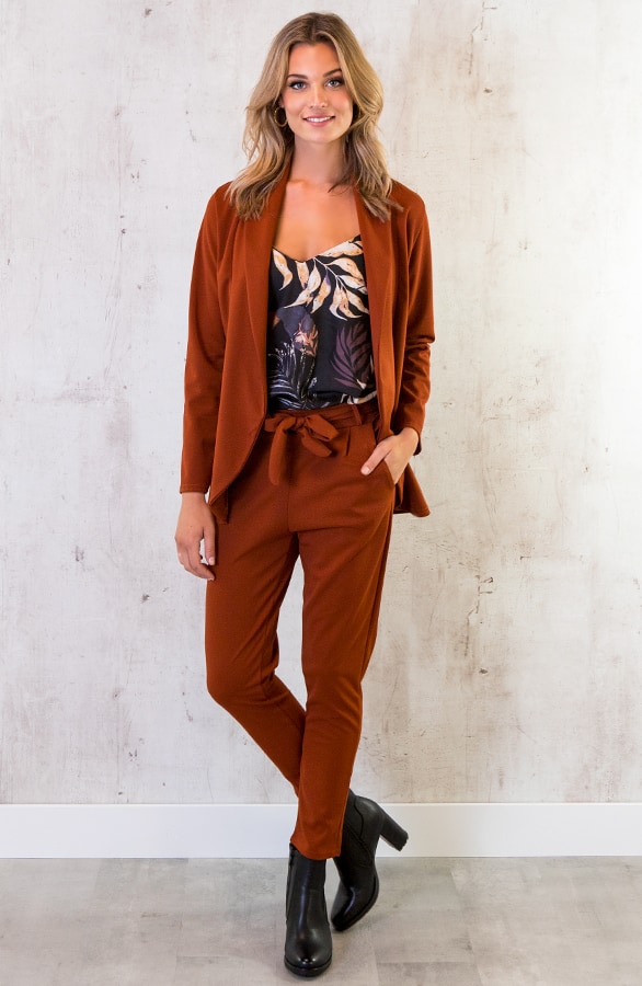 Strik Broek Basic Terracotta – shoparchief, foto 3