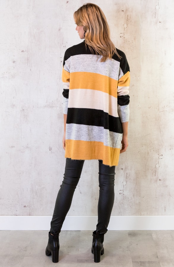Gestreept Vest Okergeel – shoparchief, foto 5