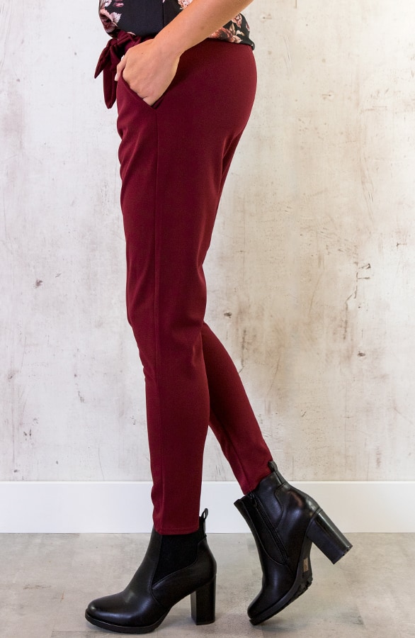 Strik Broek Basic Bordeaux – shoparchief, foto 4