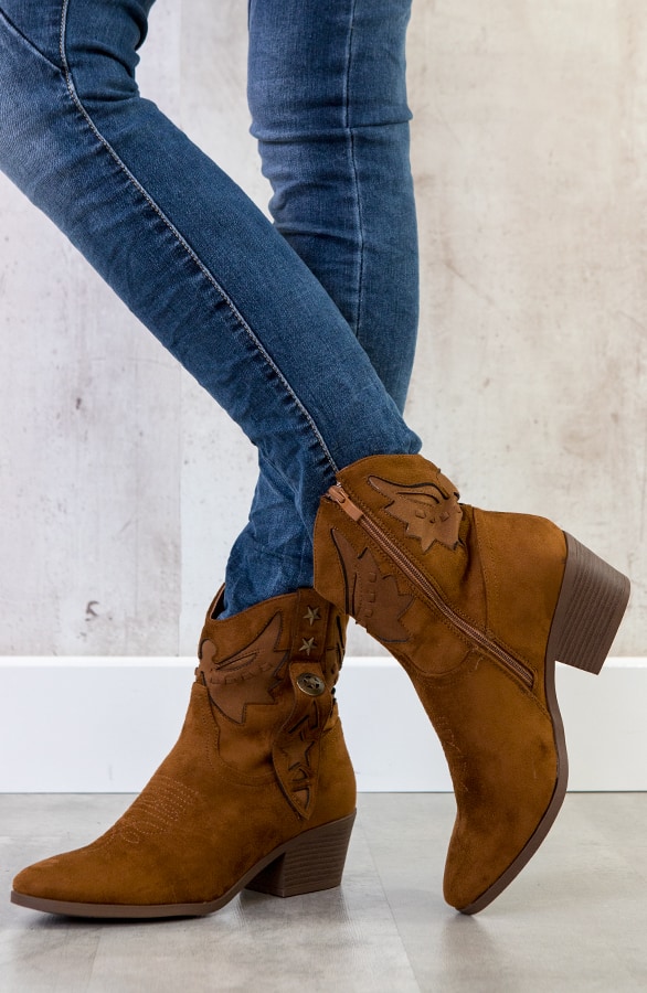 Cowboystiefel Suede Cognac, Shoparchiv, Foto 2