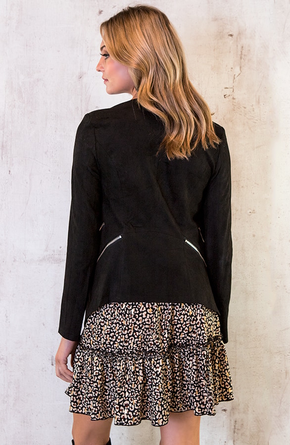 Suede Jasje Rits Zwart – shoparchief, foto 6