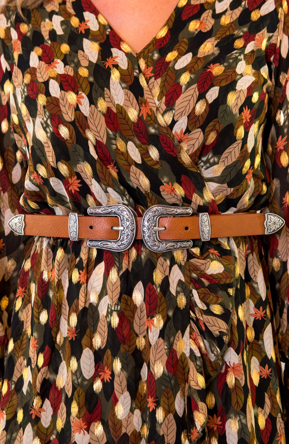 Taille Riem Met Gespen Cognac – shoparchief, foto 2
