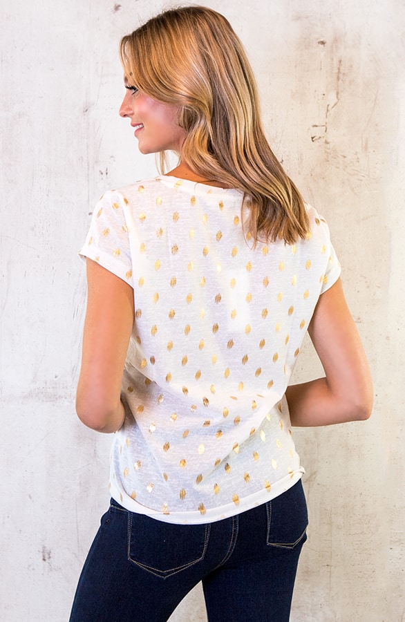 Golden Leaves Top Creme – shoparchief, foto 4