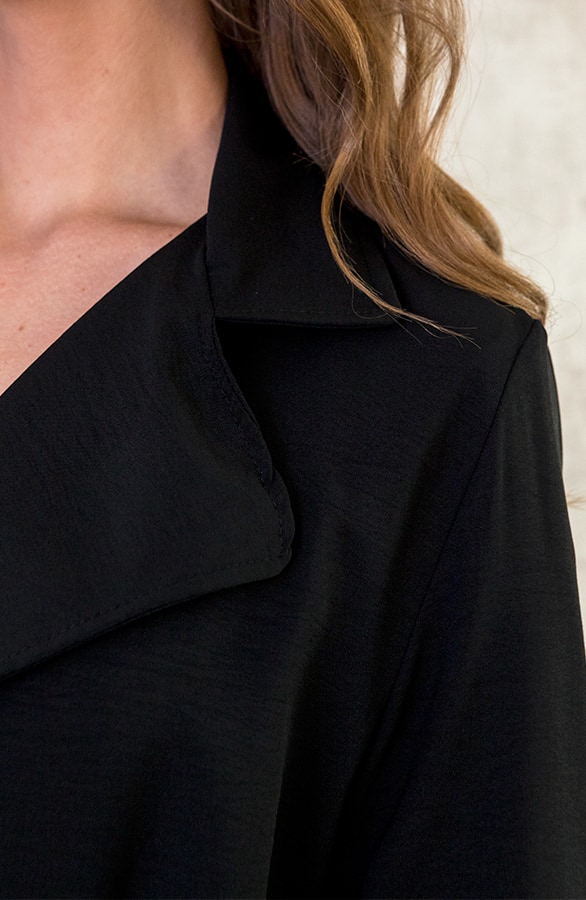 Trenchcoat Dames Zwart – shoparchief, foto 5