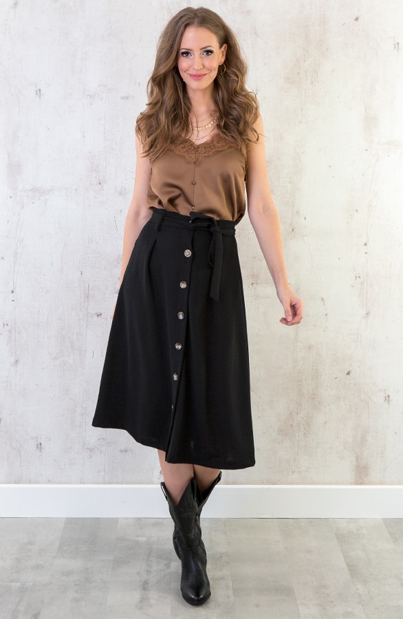 Spaghetti Top Kant Cognac – shoparchief, foto 7