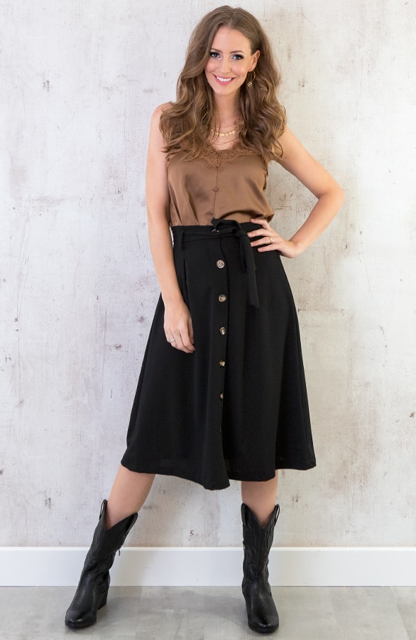 Spaghetti Top Kant Cognac – shoparchief, foto 5