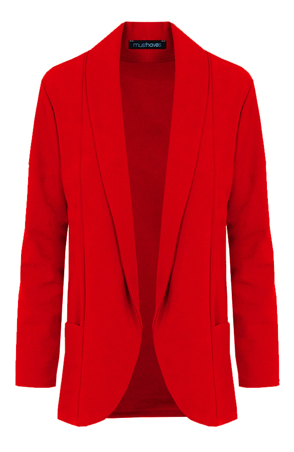 Basic Blazer Rood – shoparchief, foto 7