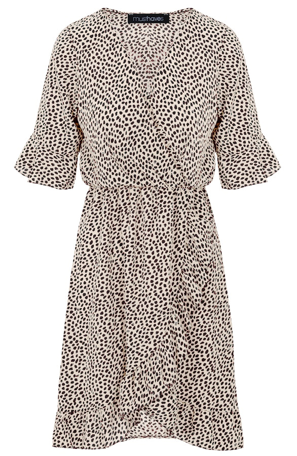 Jurk Cheetah Dames Beige – shoparchief