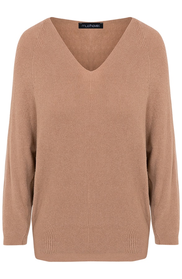 Oversized Trui Taupe – shoparchief