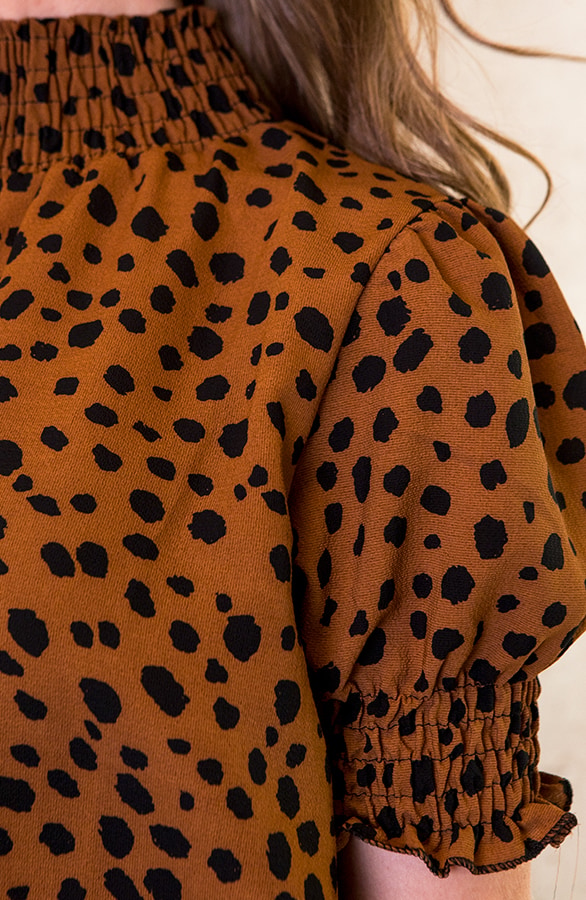 Cheetah Col Top Cognac – shoparchief, foto 4