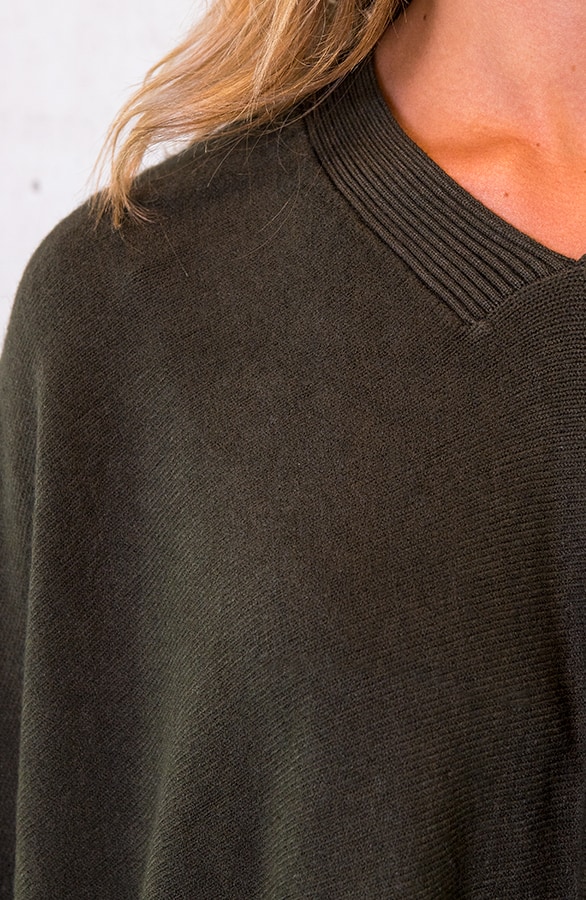 Poncho Sweater Legergroen – shoparchief, foto 7