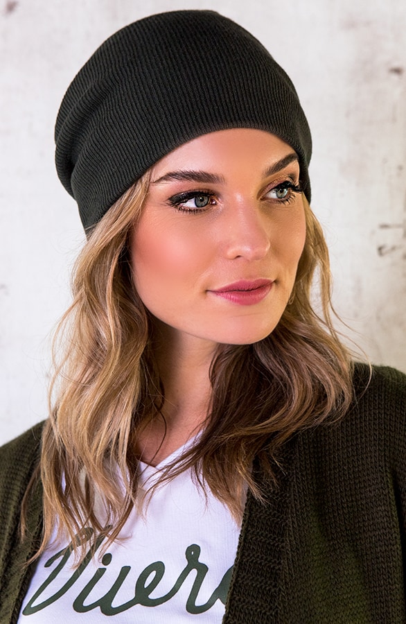Beanie Dames Legergroen – shoparchief