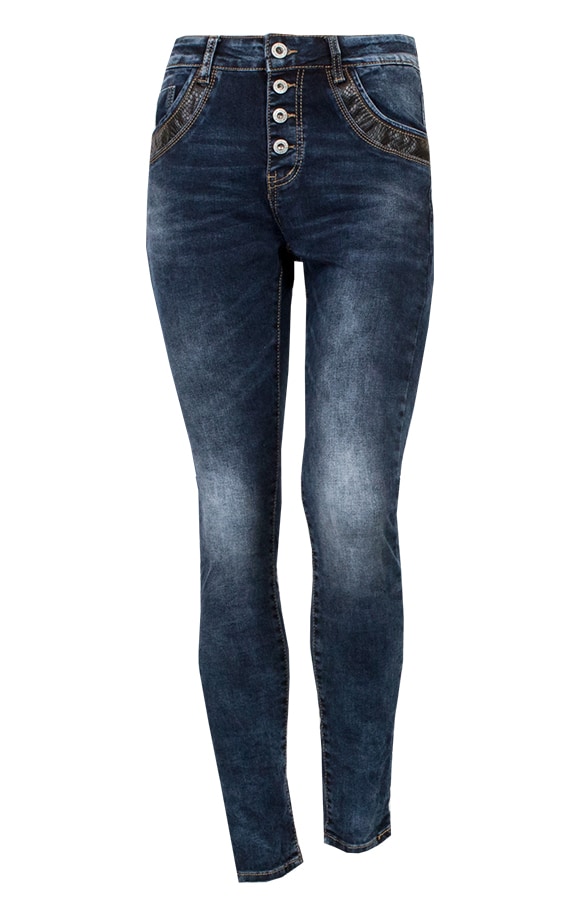 Chino Broek Snake Blauw – shoparchief