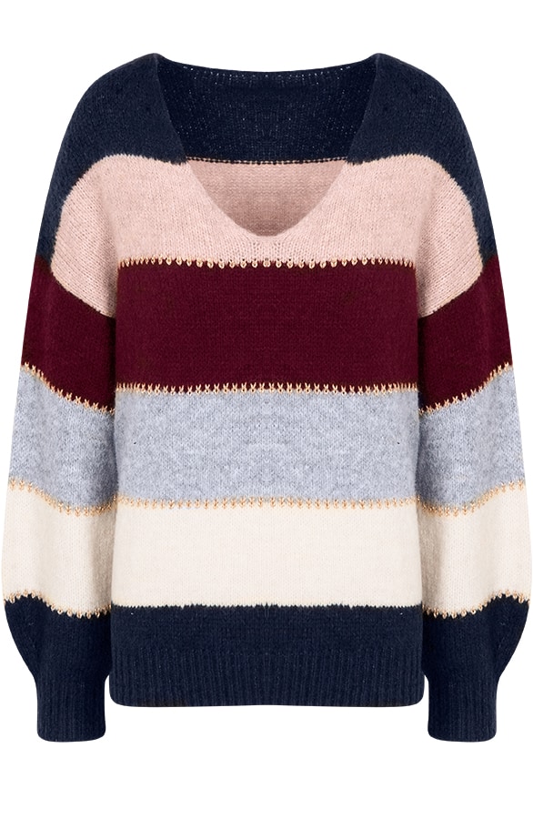 Gestreepte Trui Marineblauw – shoparchief