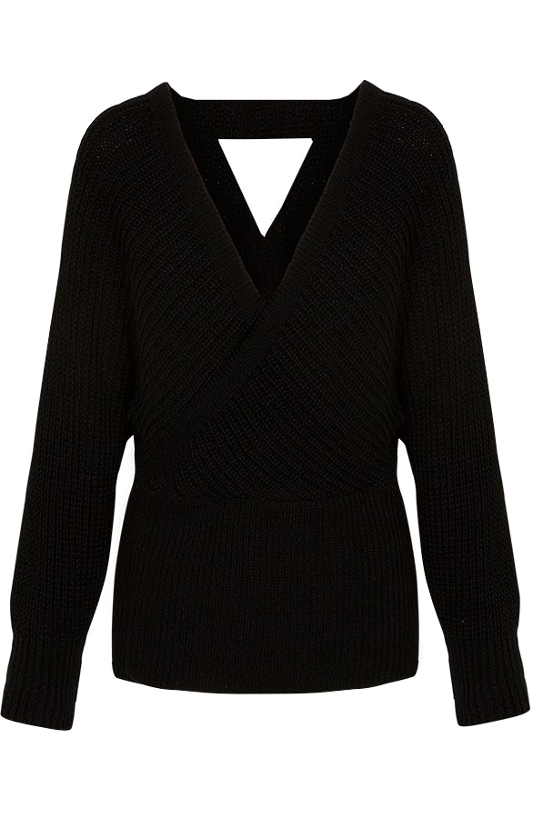 Gebreide Trui Dames Zwart – shoparchief