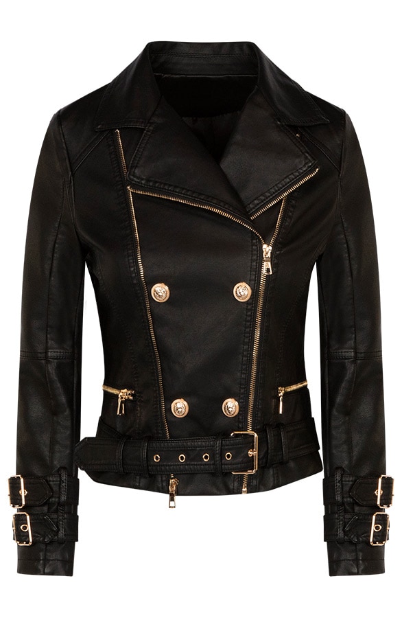 Leren Biker Jacket Exclusive – shoparchief