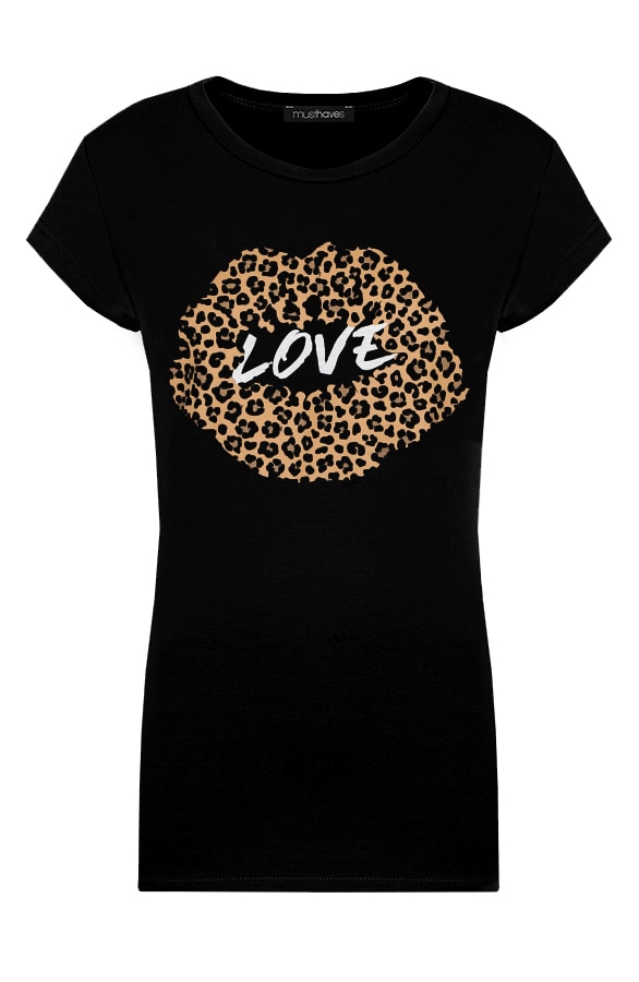 Love Kiss Top Zwart – shoparchief