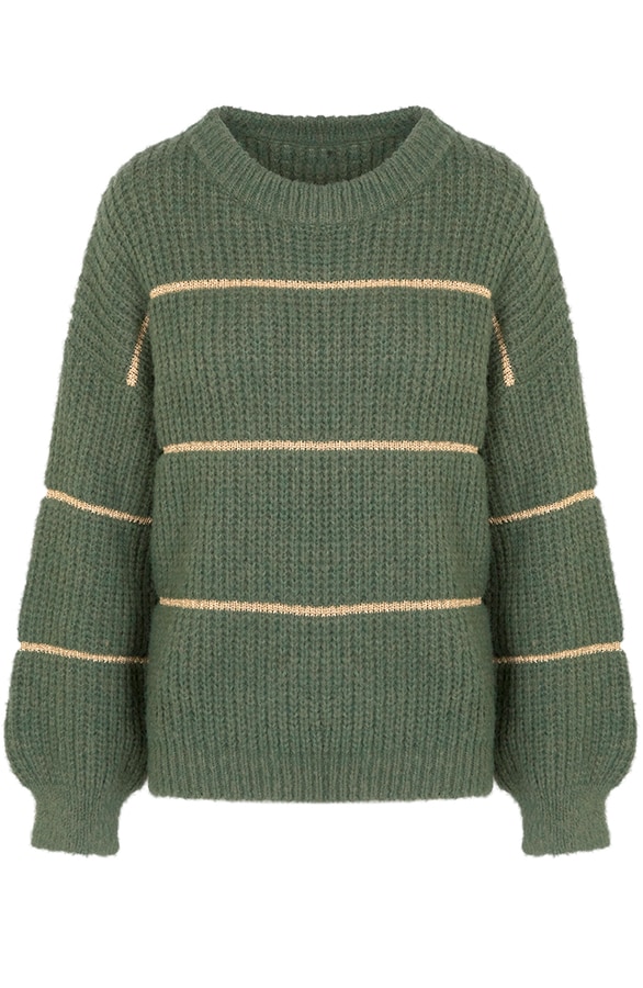 Oversized Glitter Trui Oase – shoparchief