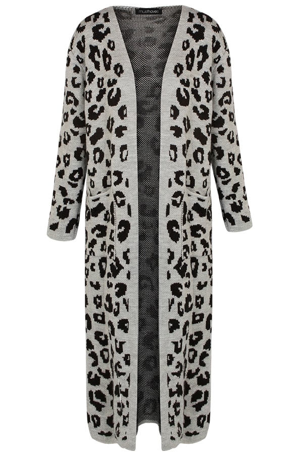 Panter Vest Lang Grijs – shoparchief