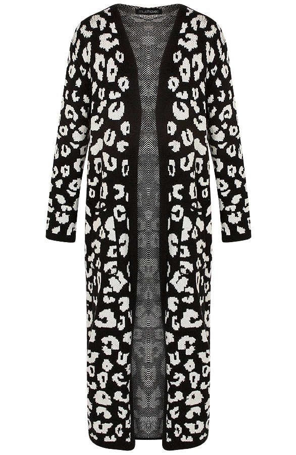 Panter Vest Lang Zwart – shoparchief