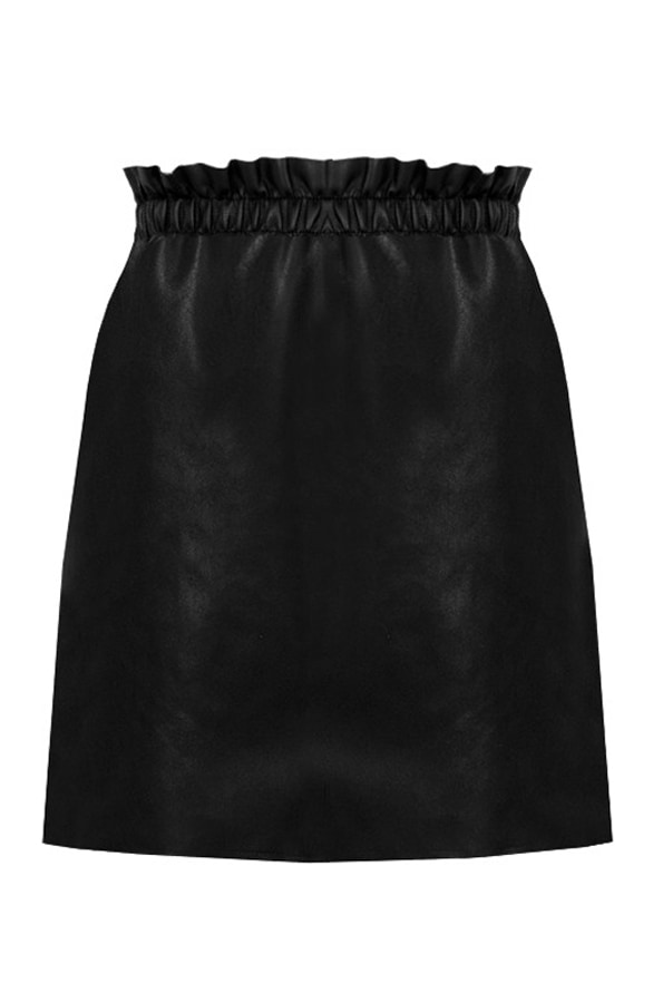 Rok Leer Dames Zwart – shoparchief, foto 6