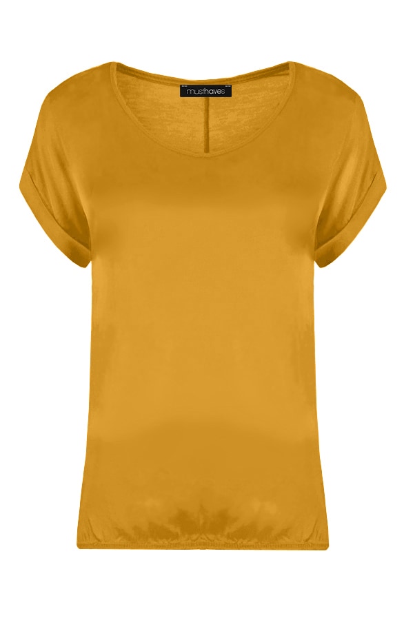 Silk Touch Tuniek Okergeel – shoparchief