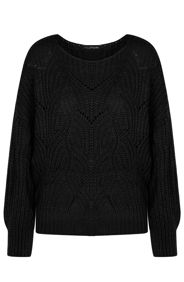 Trui Met Motief Zwart – shoparchief