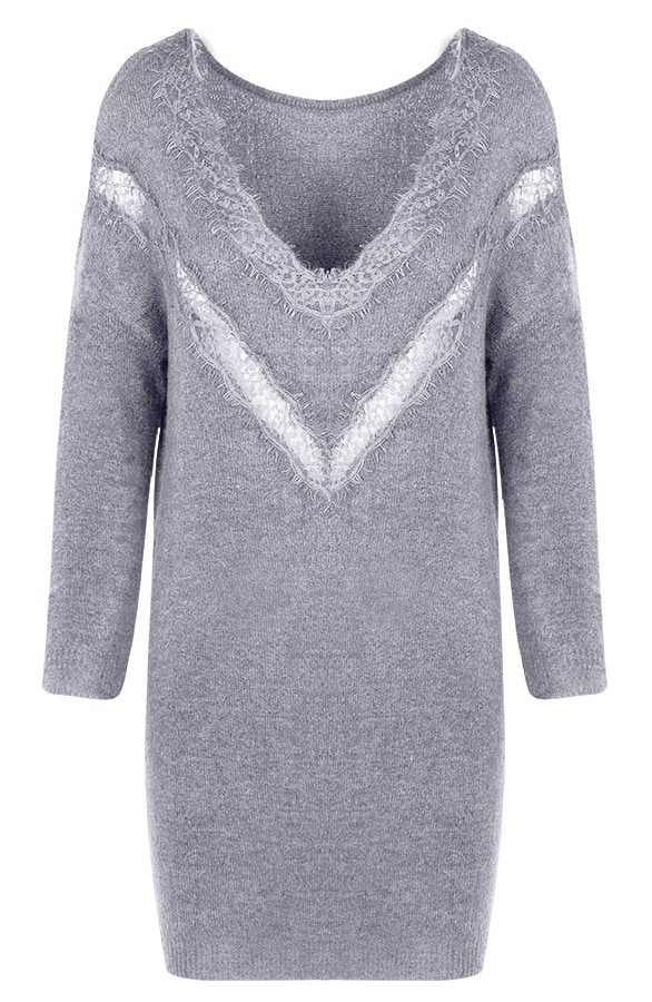 Tuniek Met Kant Grijs – shoparchief