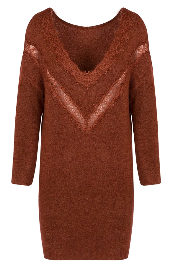 Tuniek Met Kant Terracotta – shoparchief