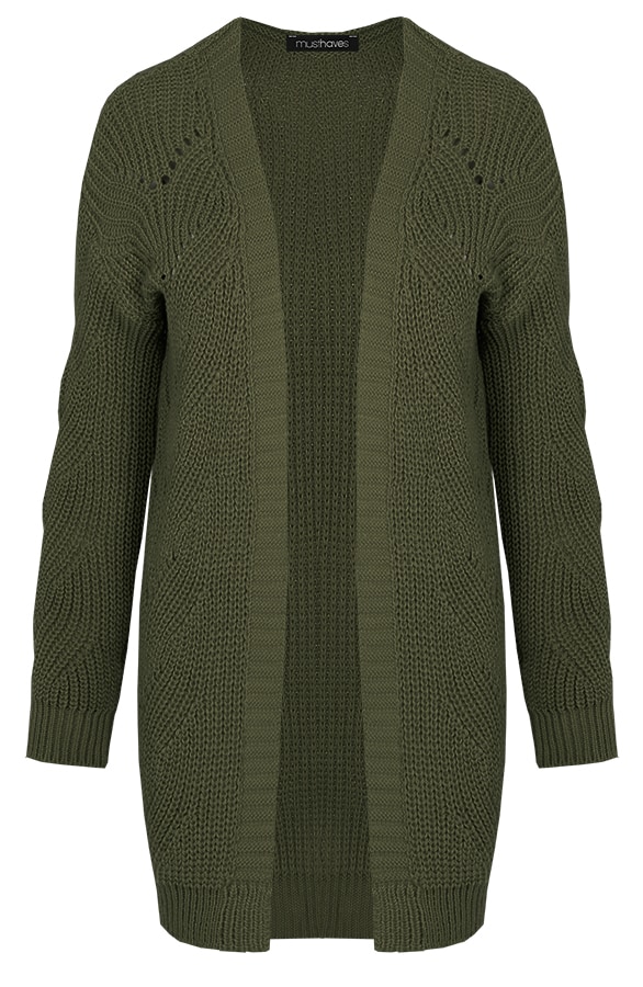 Vest Met Motief Legergroen – shoparchief