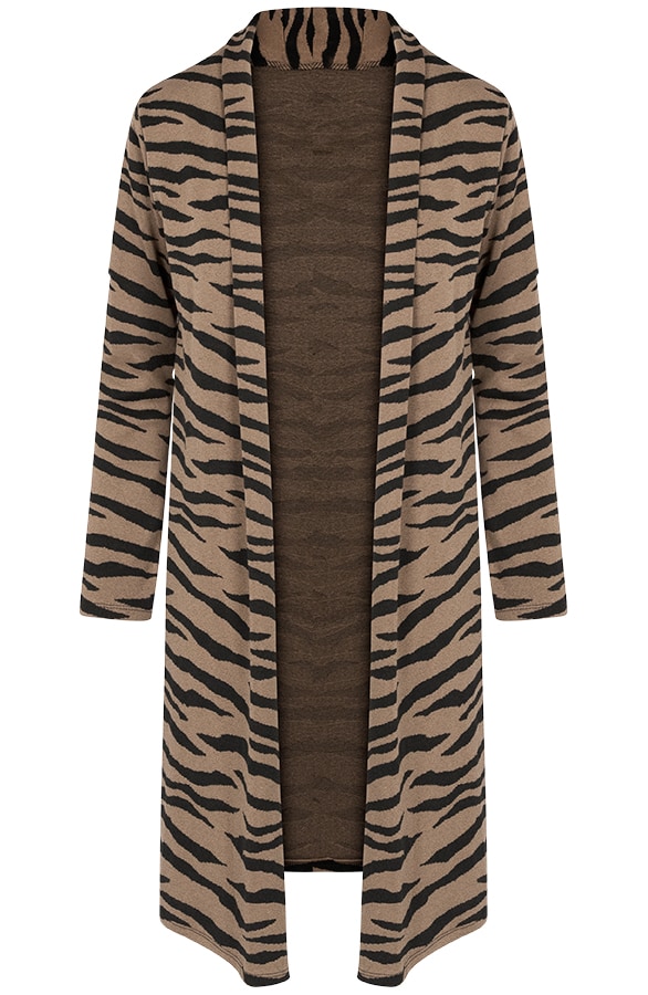 Zebra Vest Taupe – shoparchief