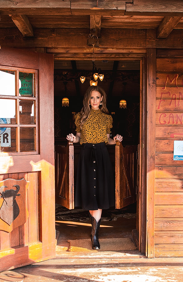 Cheetah Col Top Oker – shoparchief, foto 7