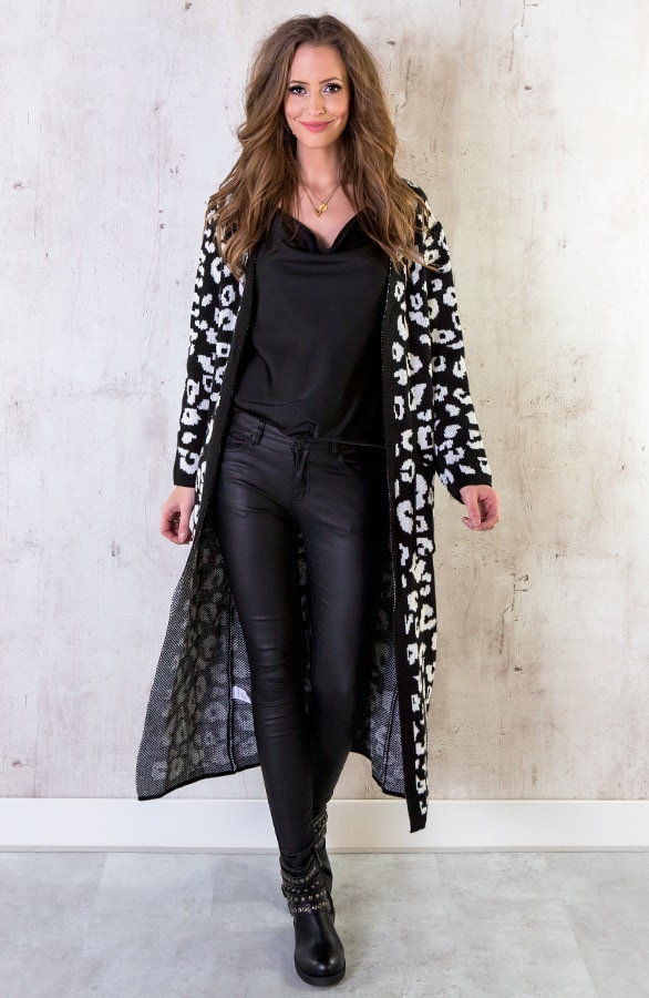 Panter Vest Lang Zwart – shoparchief, foto 6