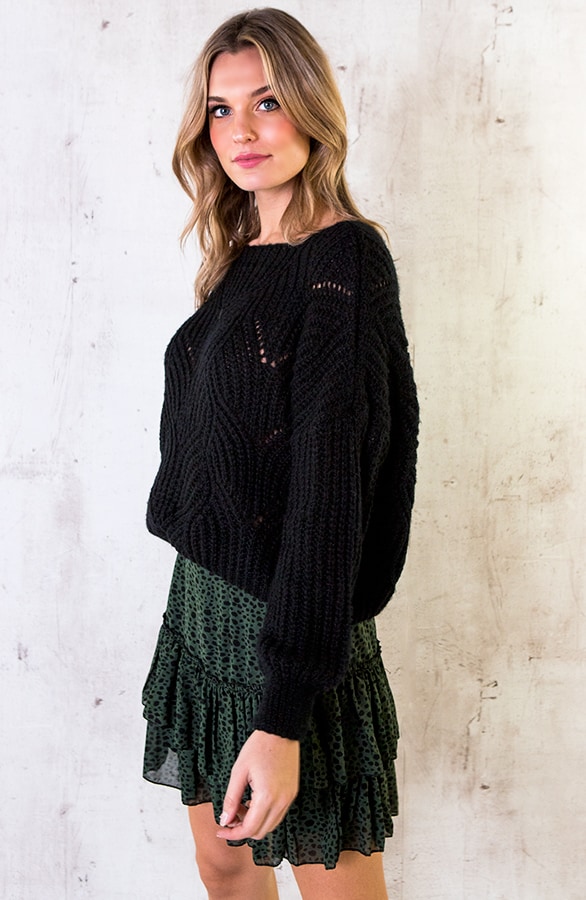 Limited Cheetah Laagjes Rok Legergroen – shoparchief, foto 3