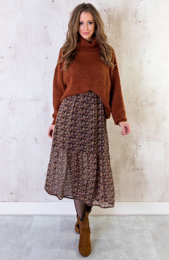 Maxi Jurk Deluxe Terracotta – shoparchief, foto 4