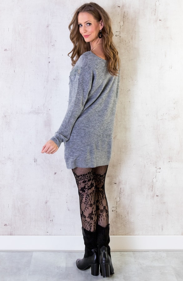 Tuniek Met Kant Grijs – shoparchief, foto 5